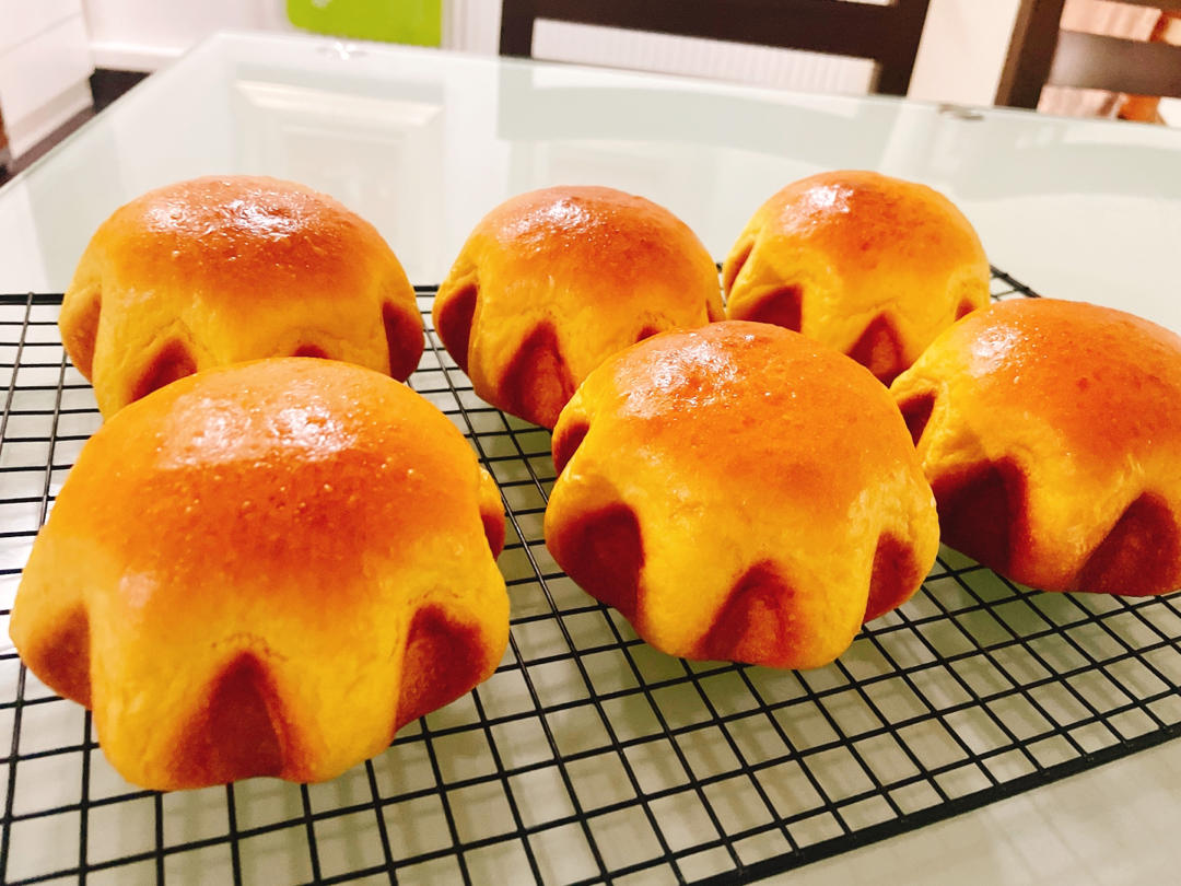 金灿灿南瓜星星面包