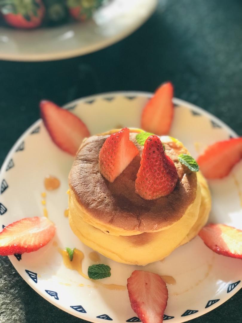 自发粉做pancake松饼