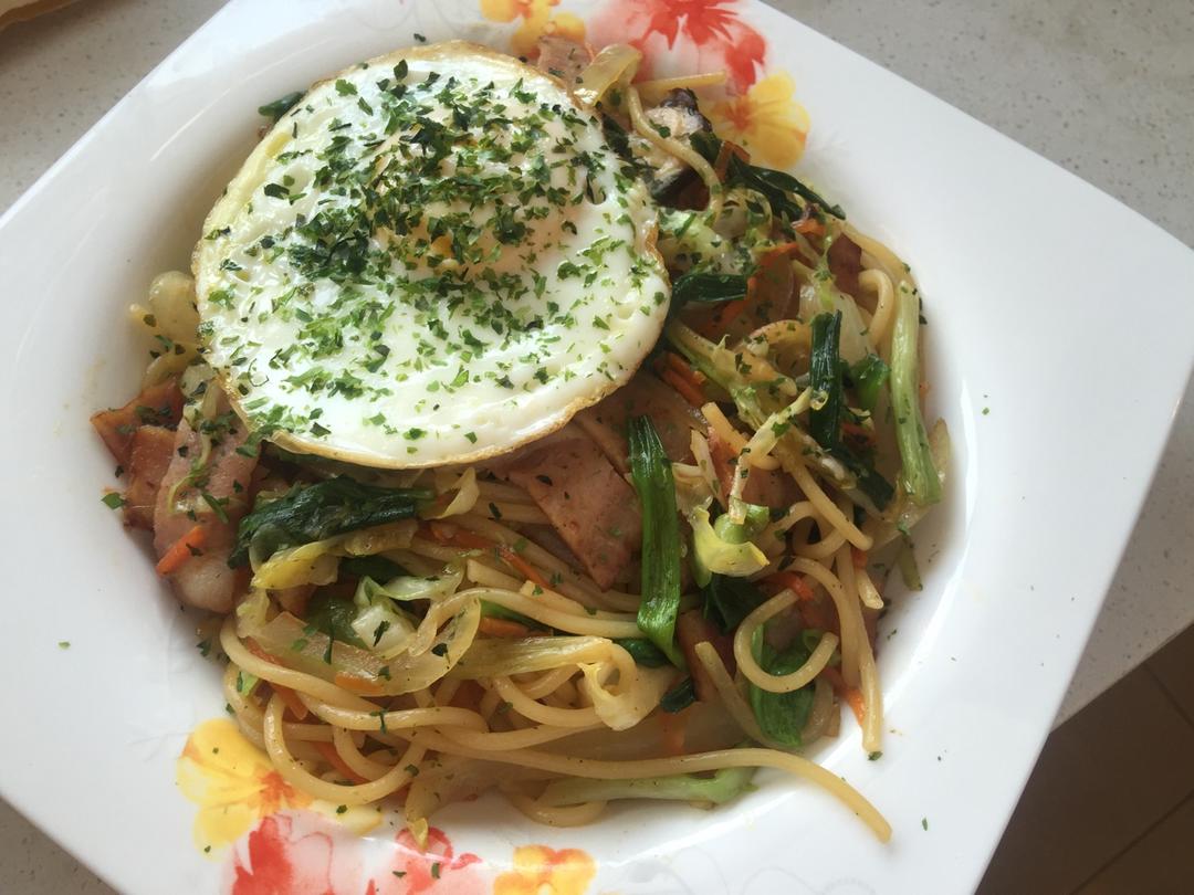 溏心蛋海苔酱油炒面【食材包操作说明】