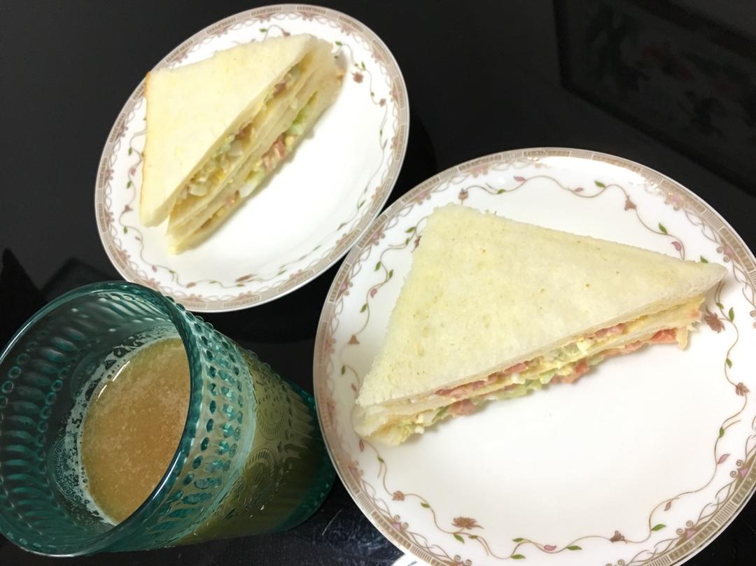 快手美味鸡蛋三明治