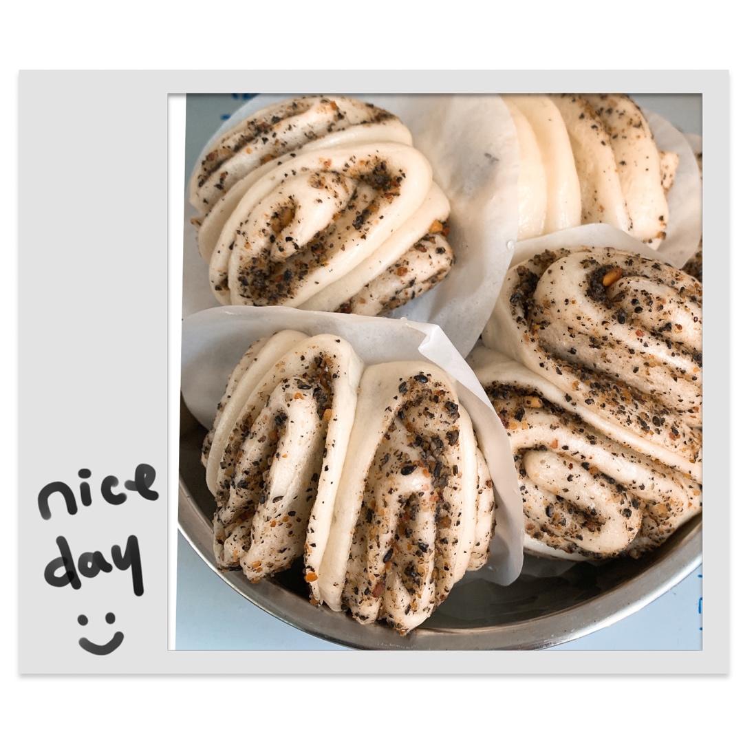 花生芝麻盐花卷