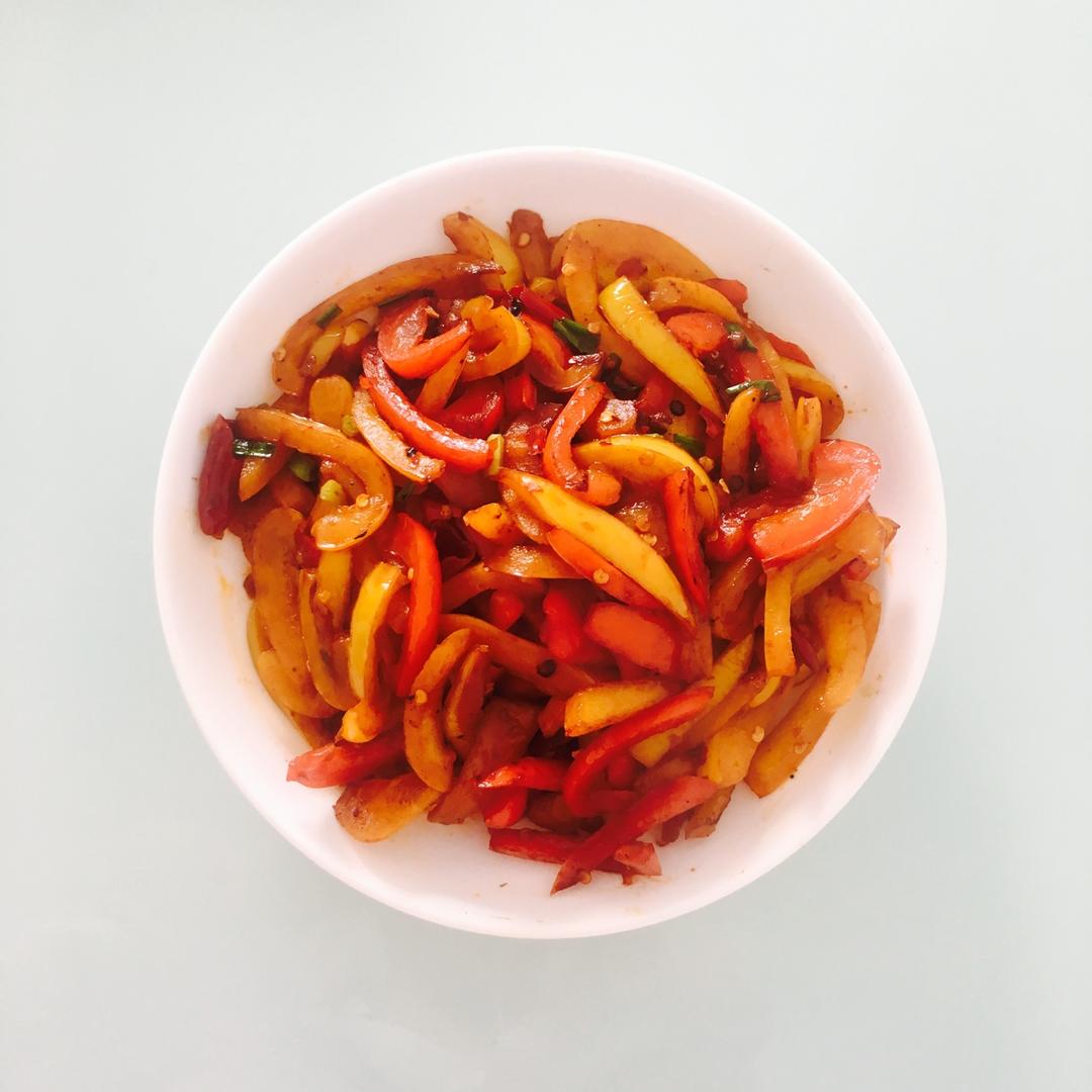 小猴儿666做的炒甜椒
