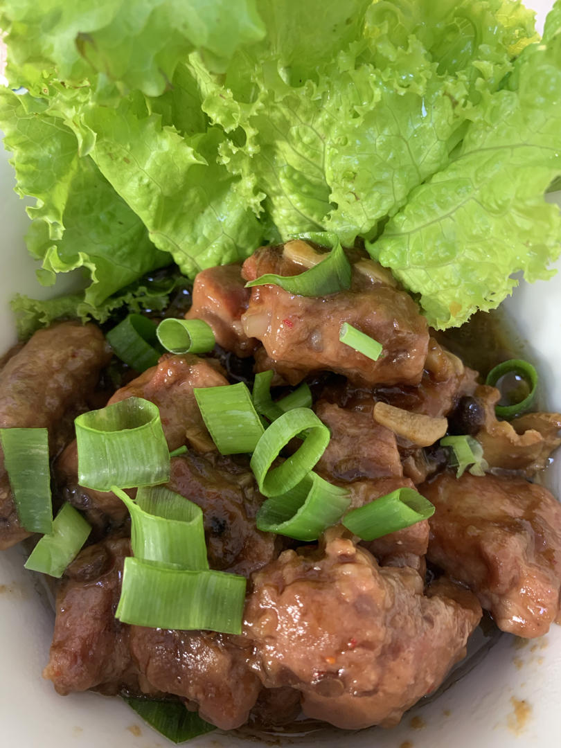 豆豉耗油蒸排骨