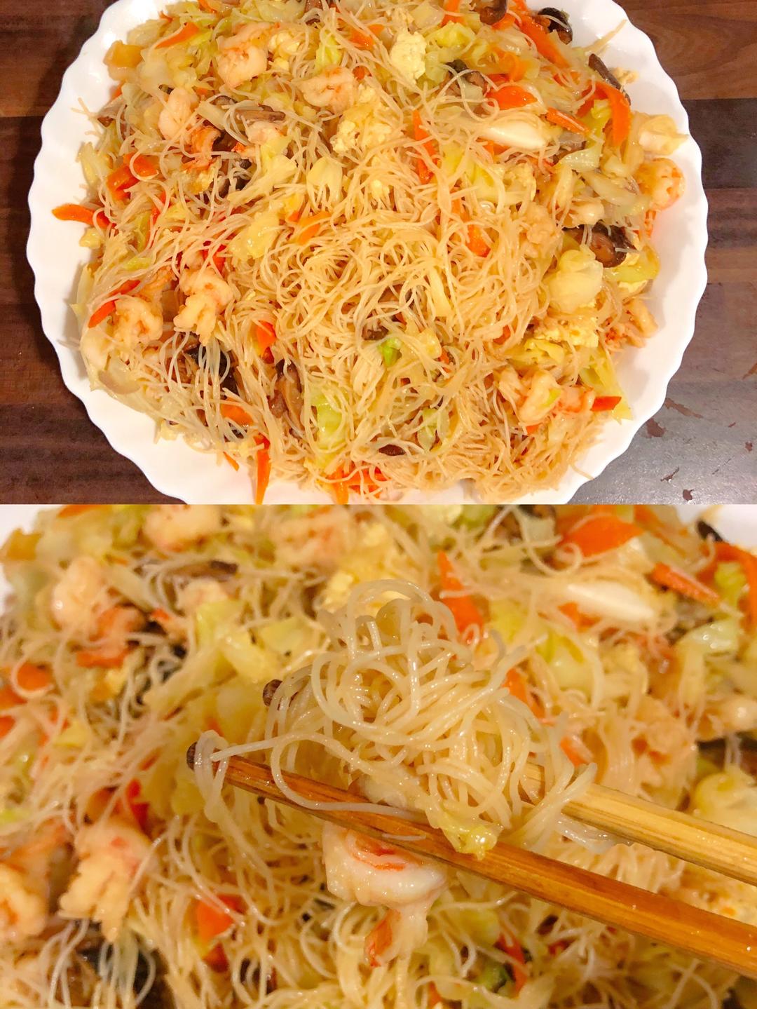 包菜炒粉丝的做法