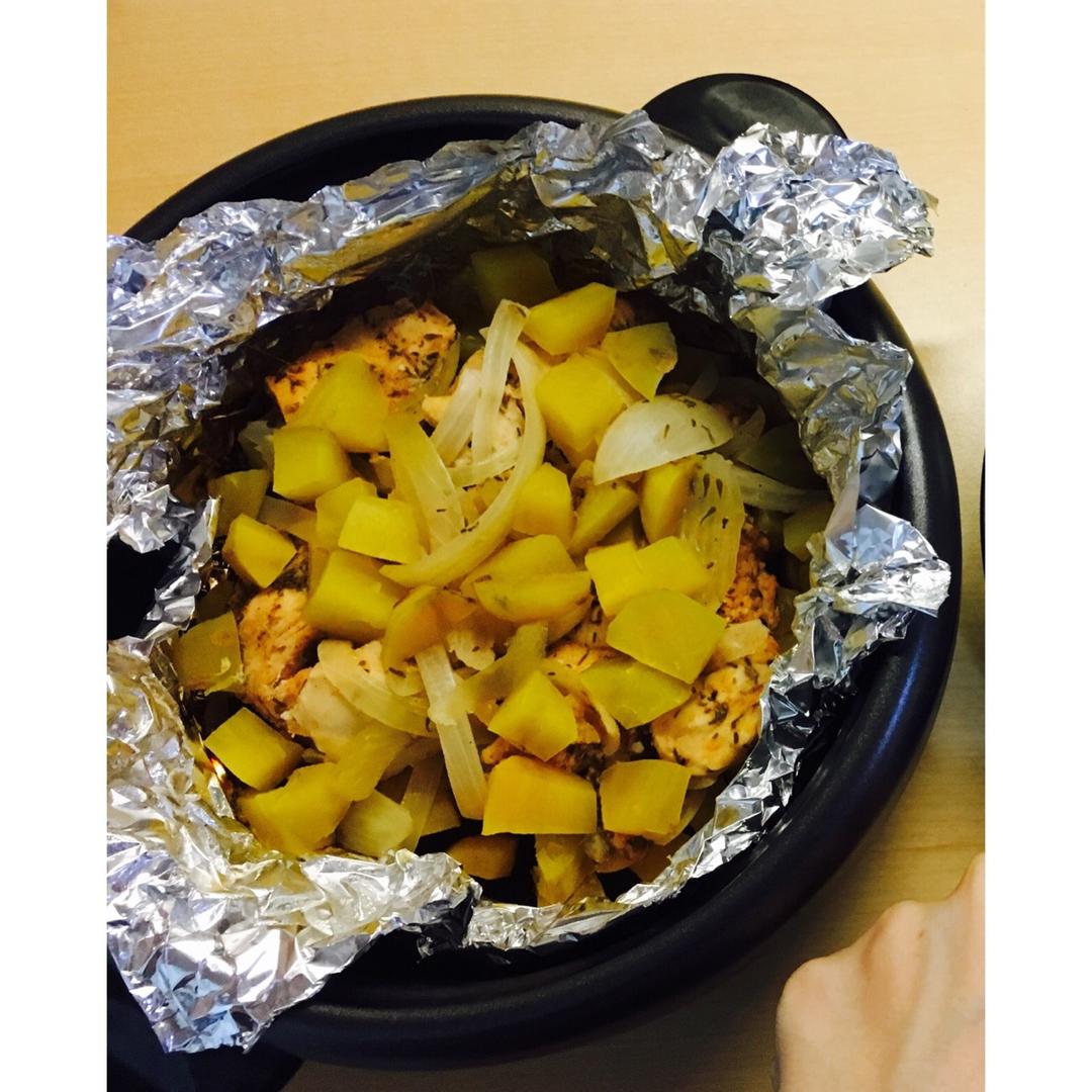 【健康三餐】百里香南瓜烤鸡胸