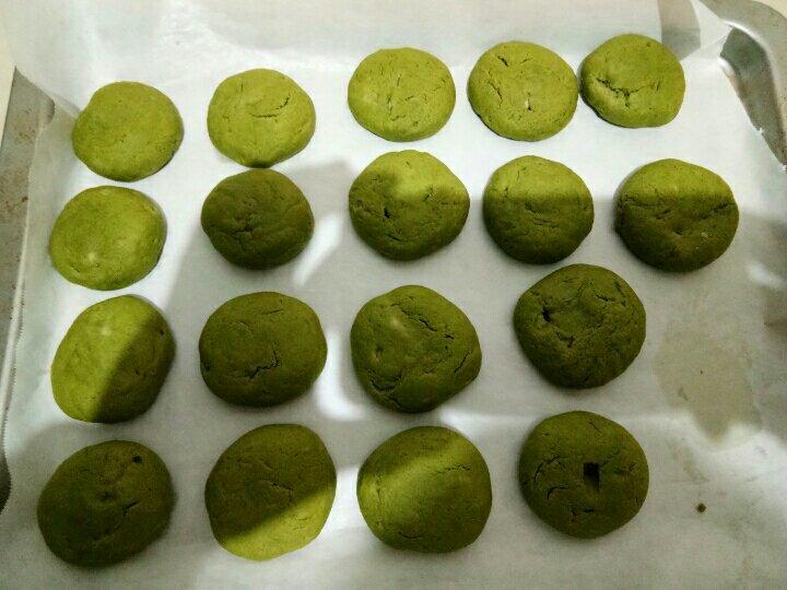 抹茶白巧克力软曲奇