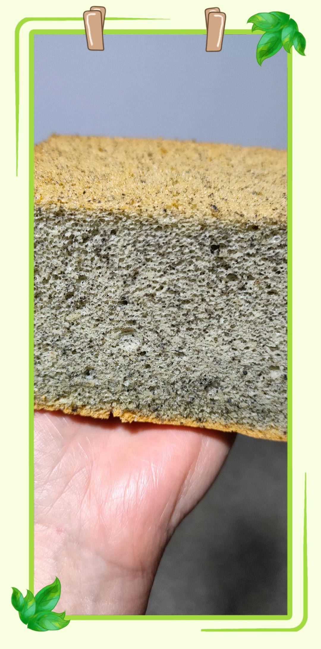 黑芝麻蛋糕卷【黑芝麻粉】