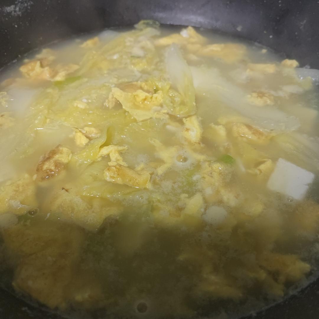 白菜豆腐汤