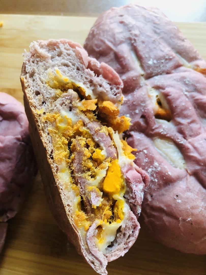 梦幻紫麻薯软欧包