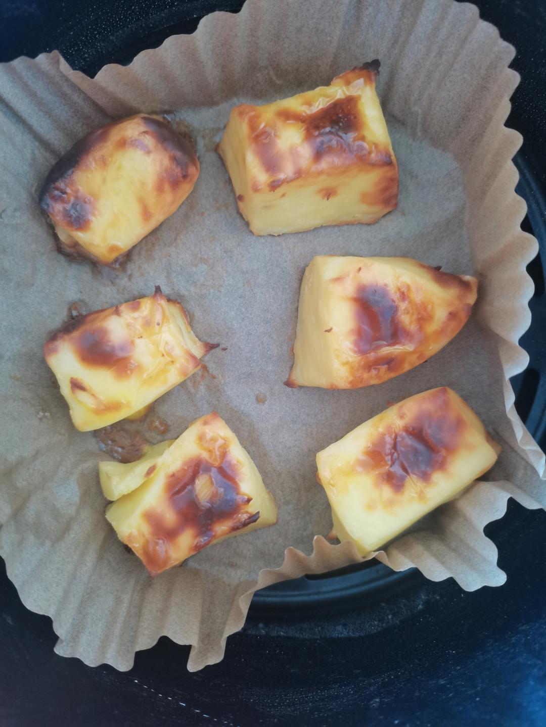 空气炸锅烤牛奶！外焦里嫩！好吃绝了！