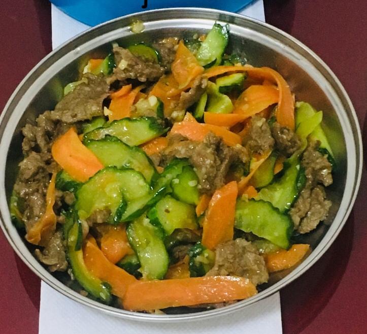 青瓜炒牛肉