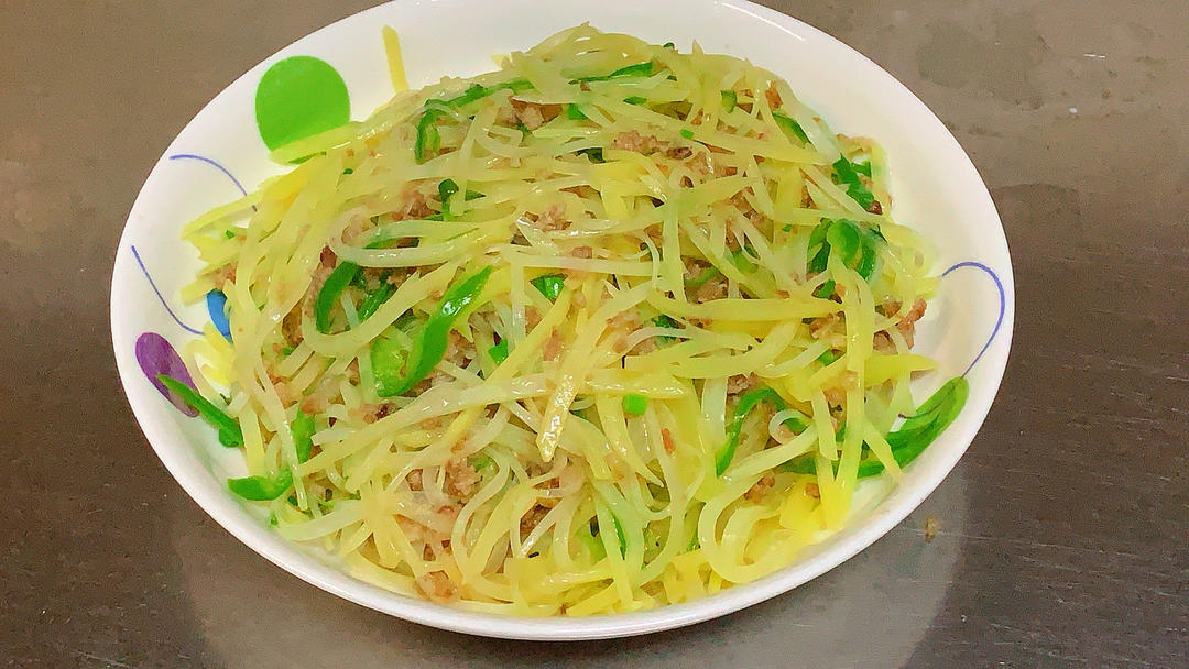 肉末青椒土豆丝
