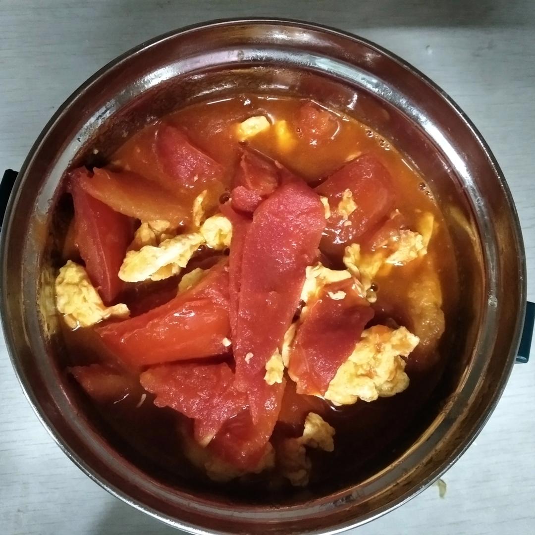 番茄炒鸡蛋（超浓的番茄味）