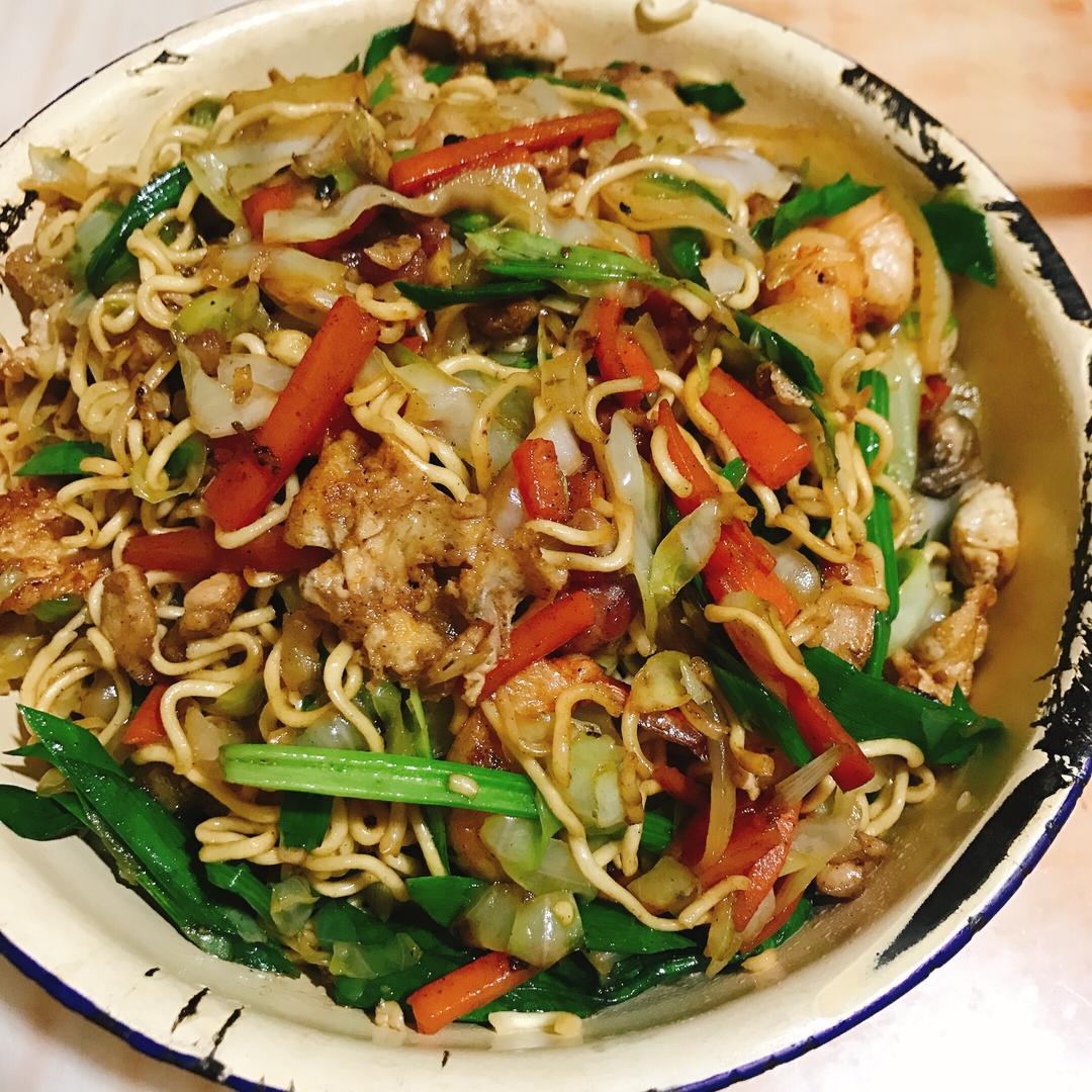 炒方便面的做法