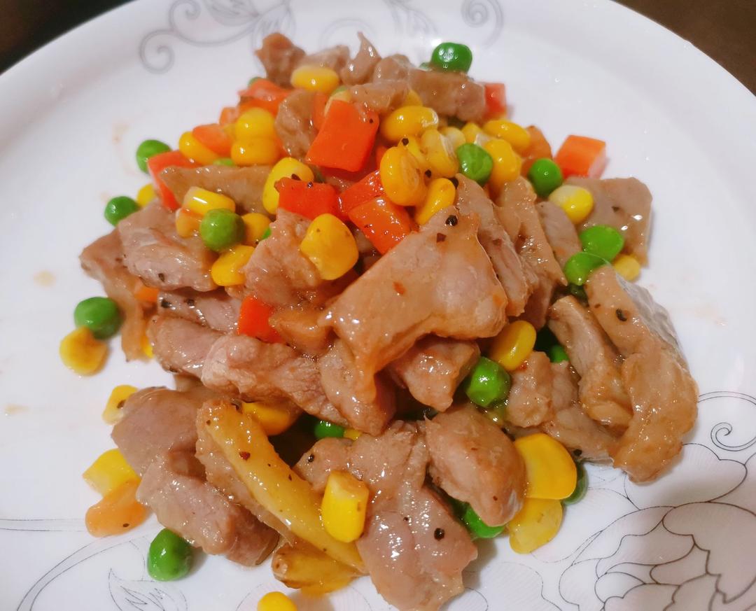 黑胡椒牛排粒