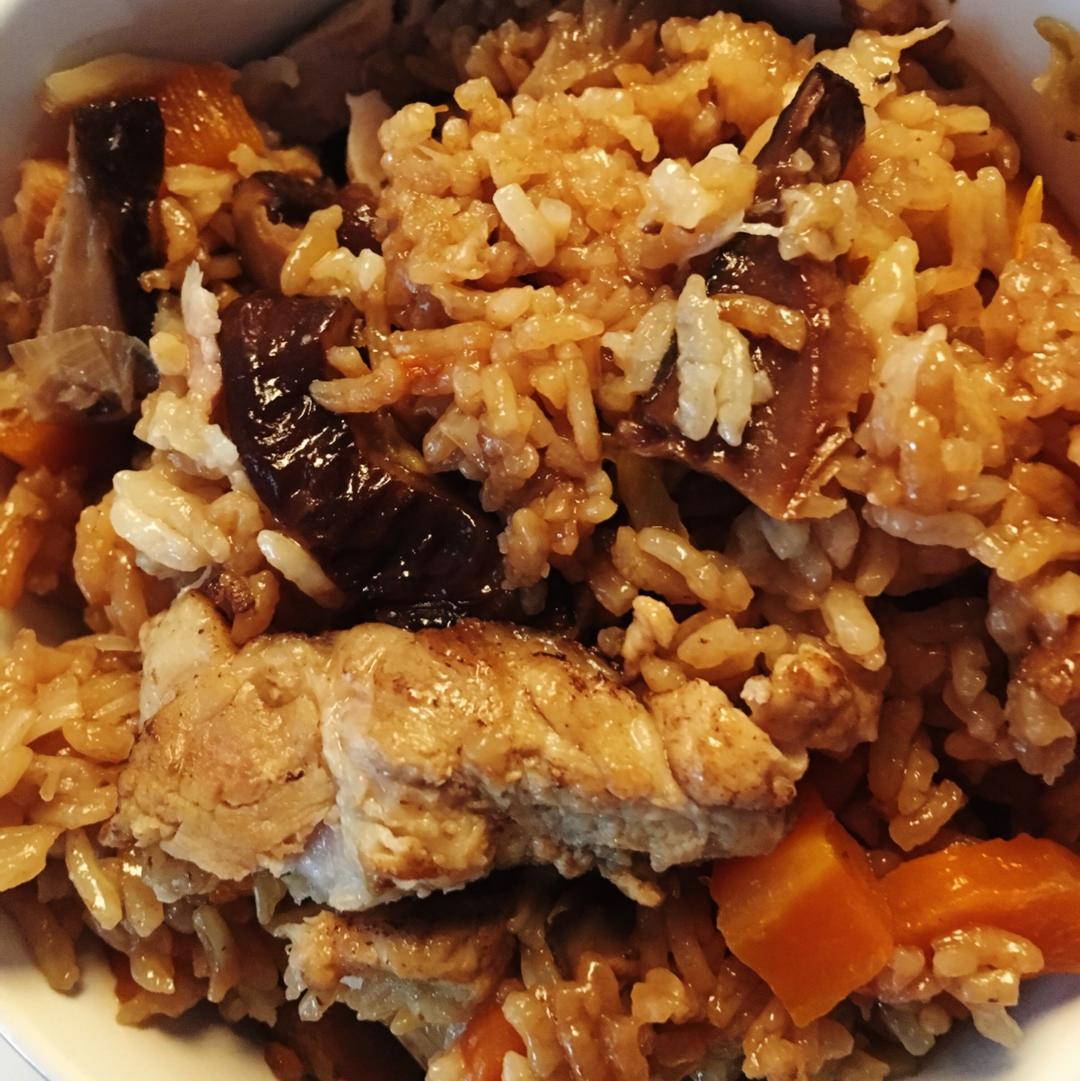喷香排骨焖饭（爆好吃）