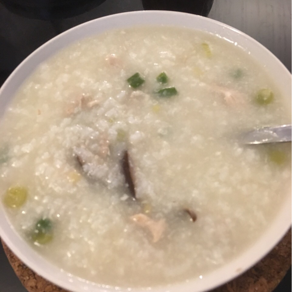 香菇鸡丝粥