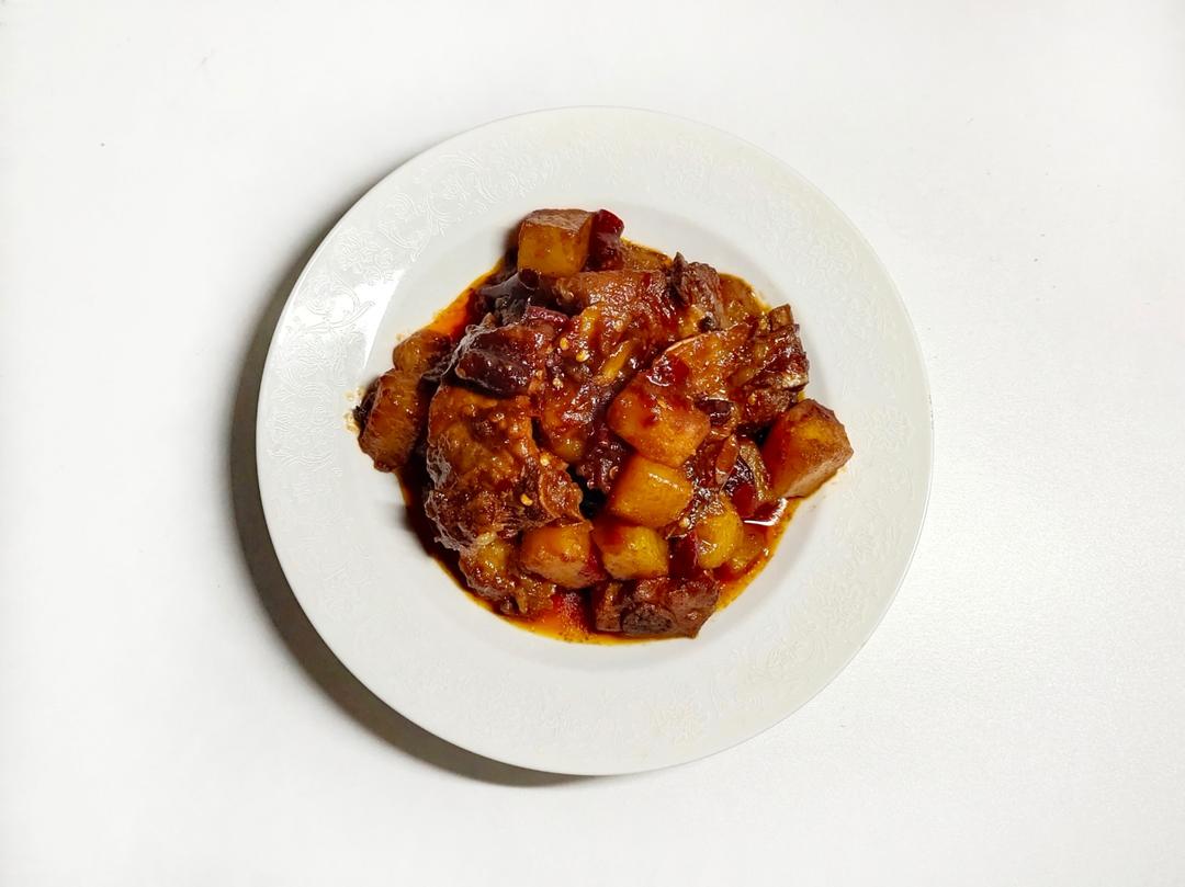 土豆炖排骨