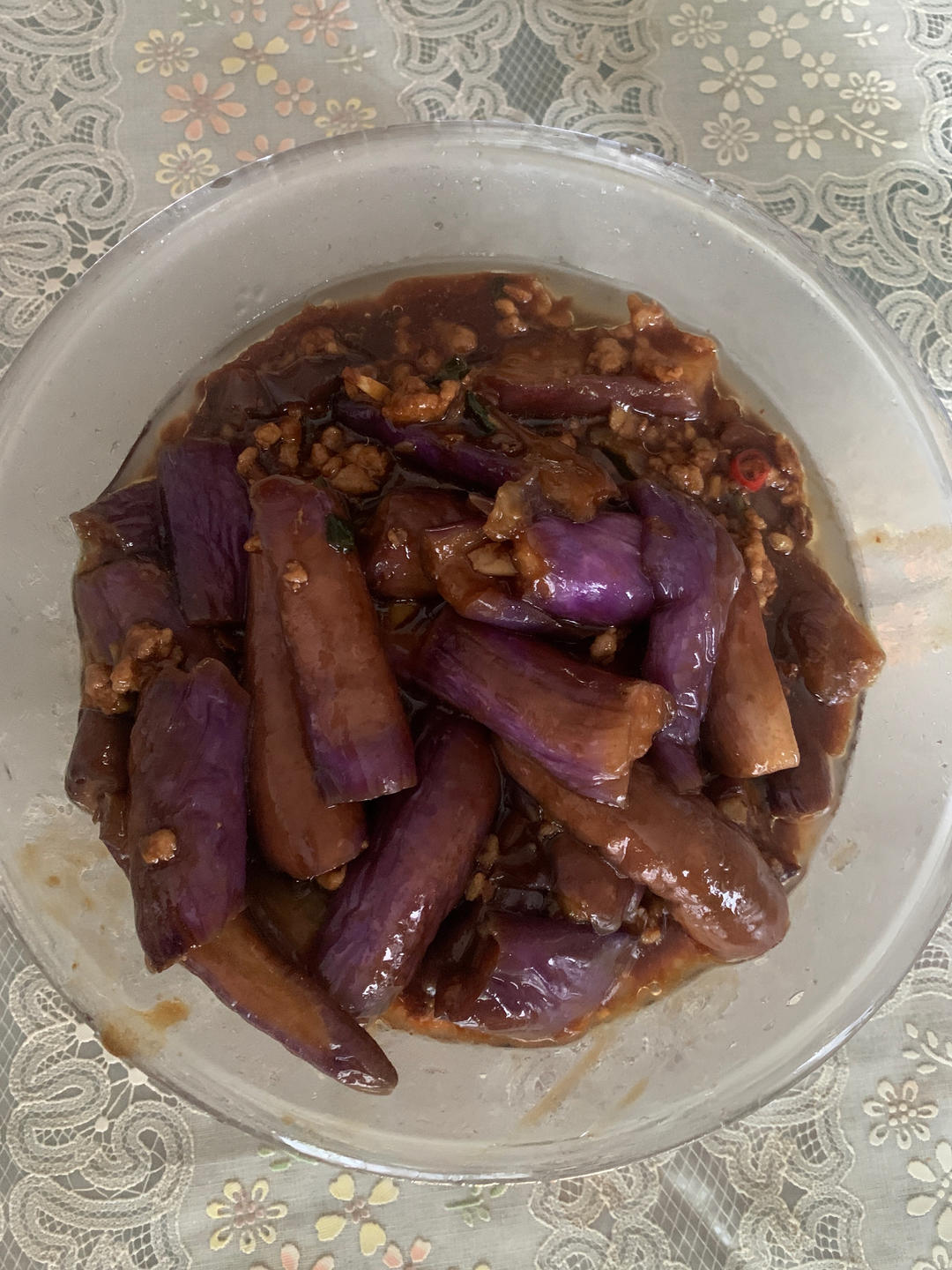 红烧肉沫茄子