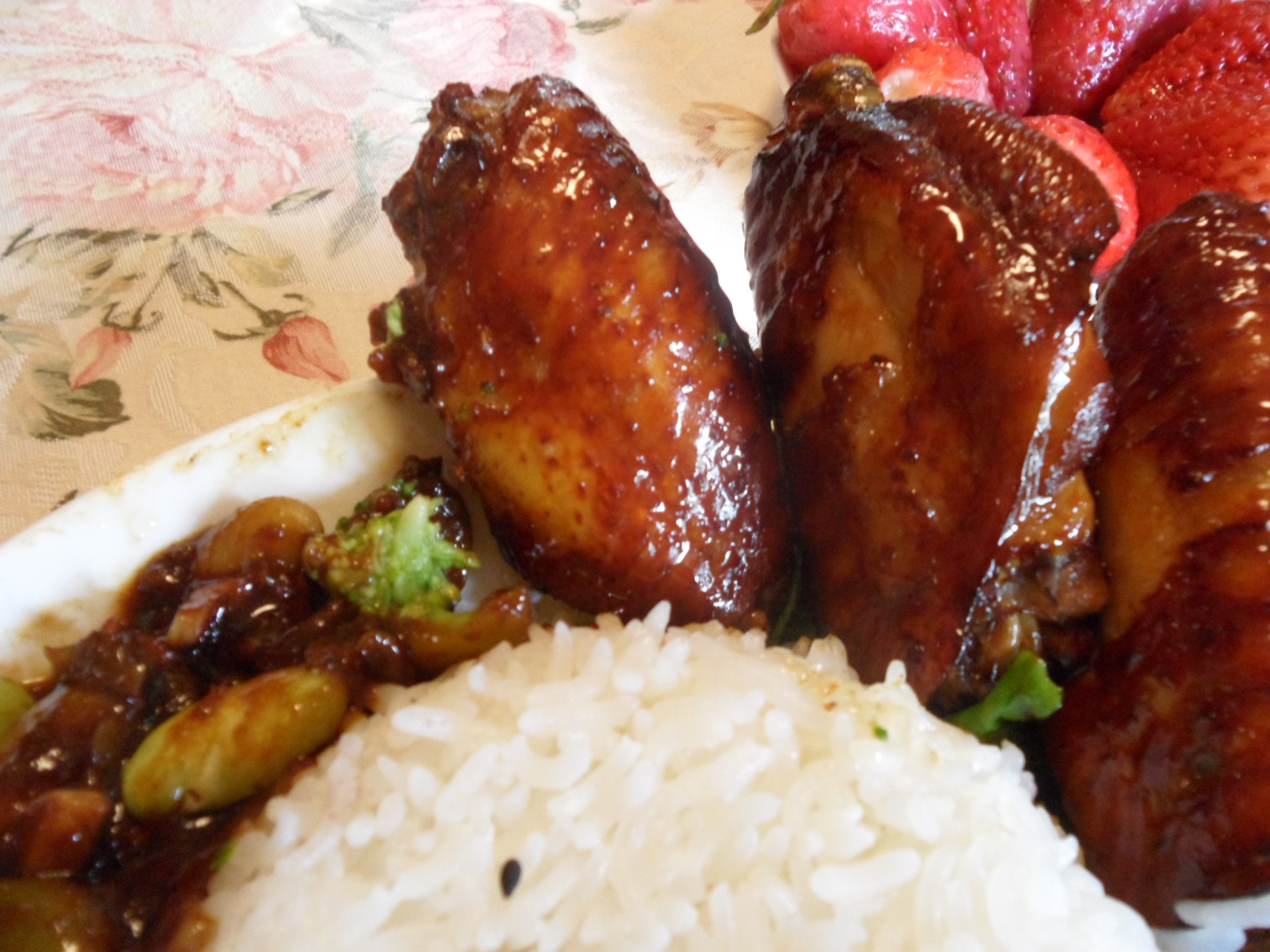 蒜香蜜汁烤鸡翅