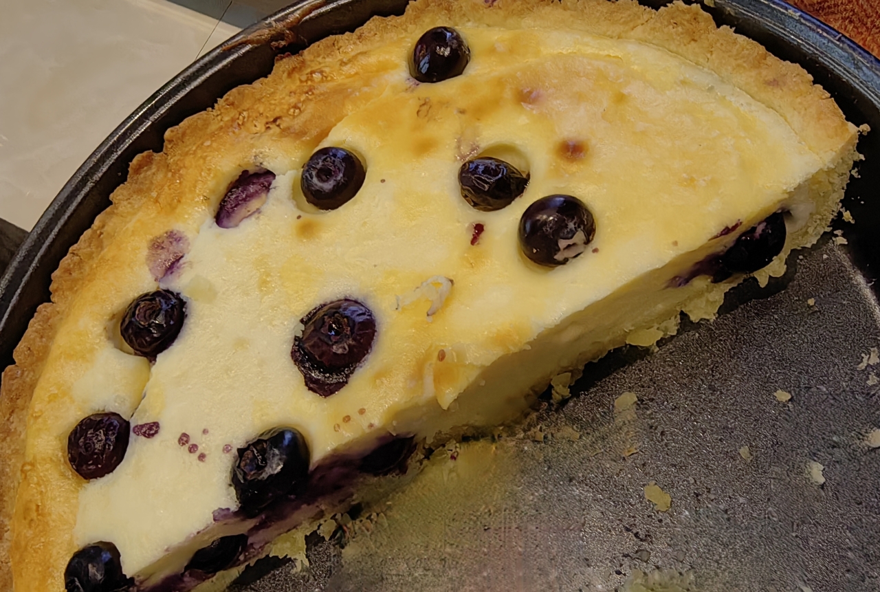 蓝莓乳酪派（合适新手家庭版）