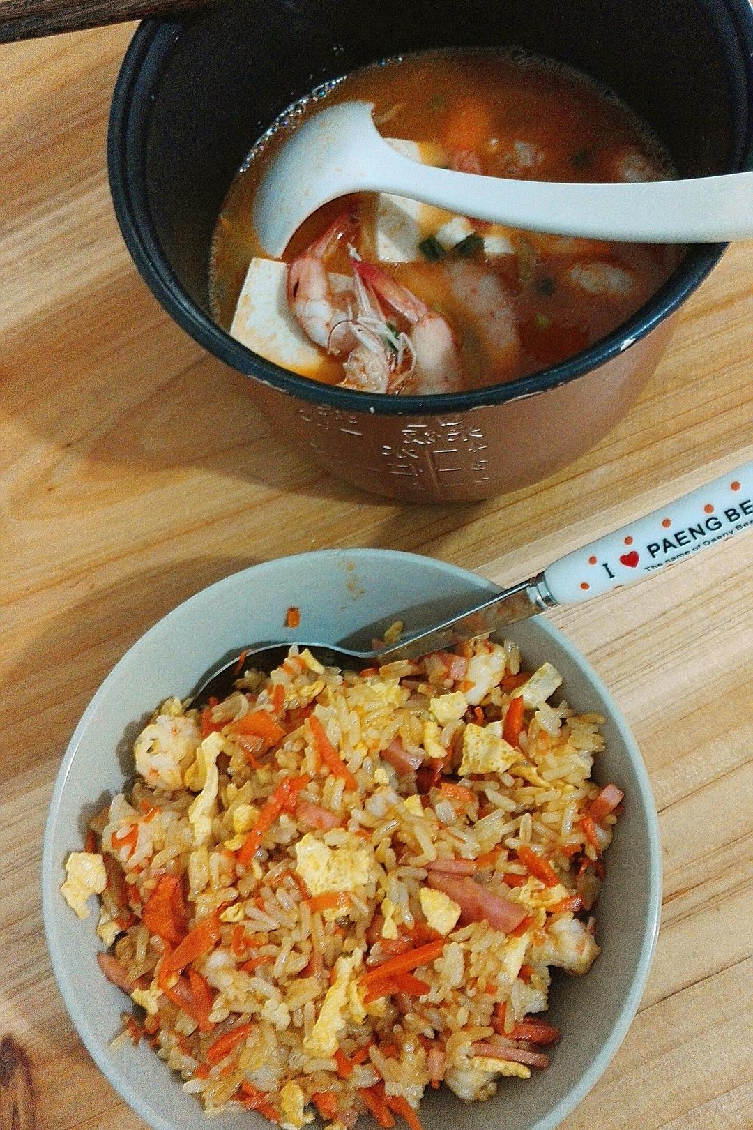鲜虾豆腐汤