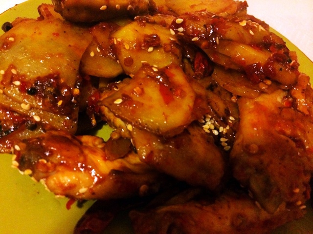 香辣土豆烧鸡翅