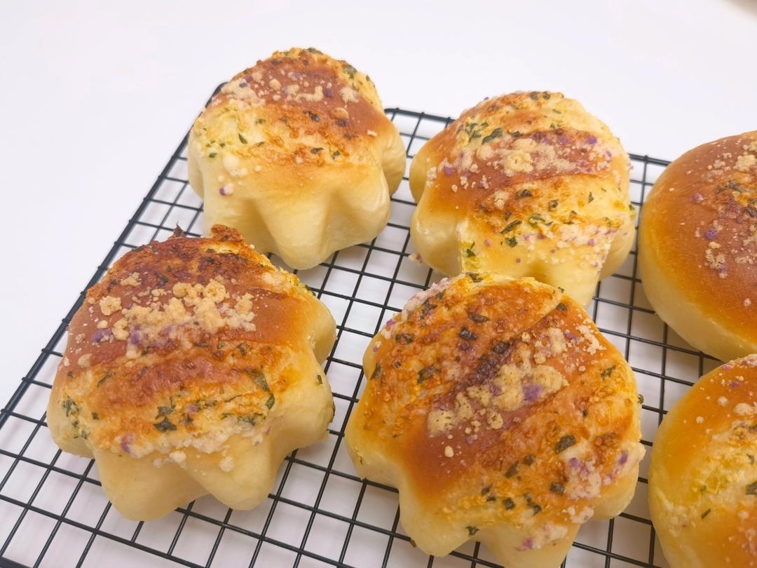 蒜香肉松小炸弹面包（烫种）