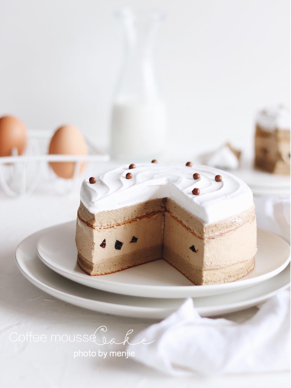 咖啡冻｜浓情咖啡乳酪慕斯蛋糕🍰