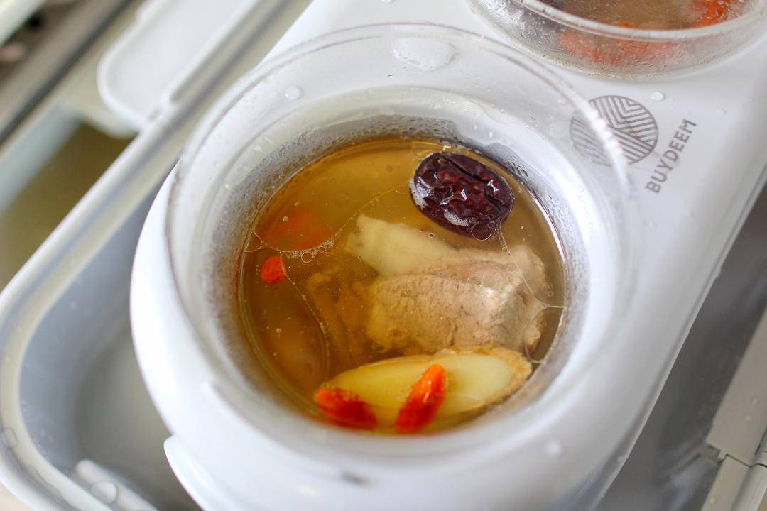 山药排骨汤+蒸肉龙+蒸豆角【12月北鼎蒸炖锅食谱】的做法