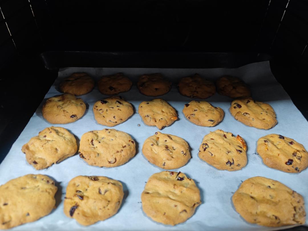 橙香蔓越莓饼干