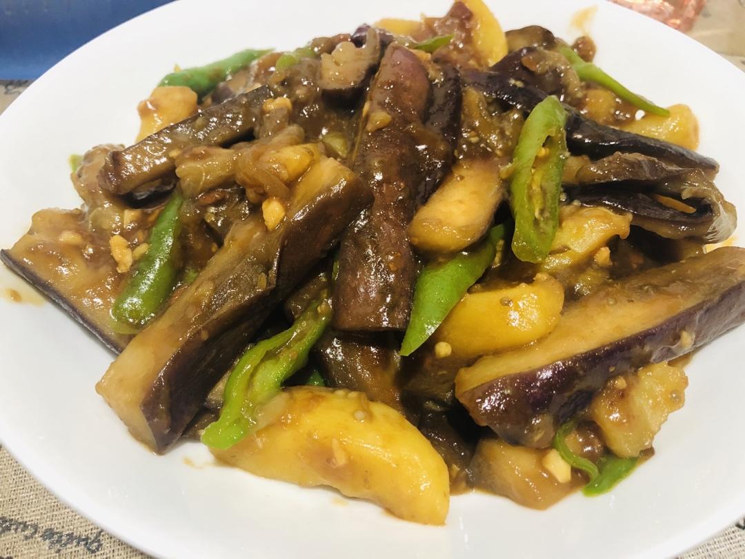 不用油炸巨省事的家常地三鲜