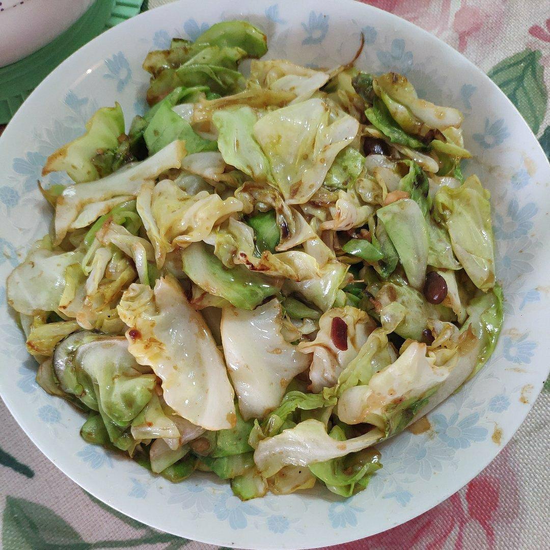 酱爆圆白菜（手撕版）