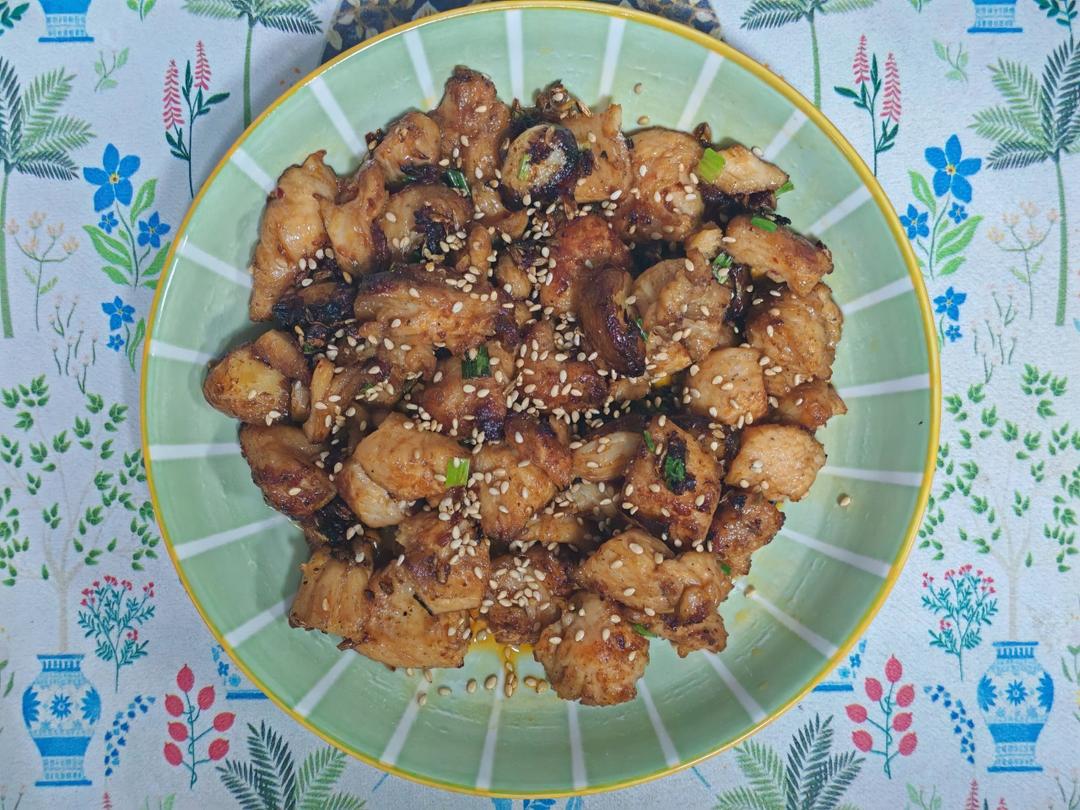孜然蒜香鸡胸肉