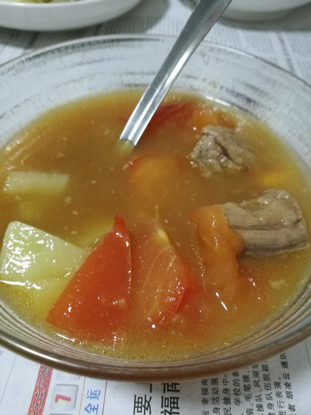 老丁的私房菜-番茄牛腩煲