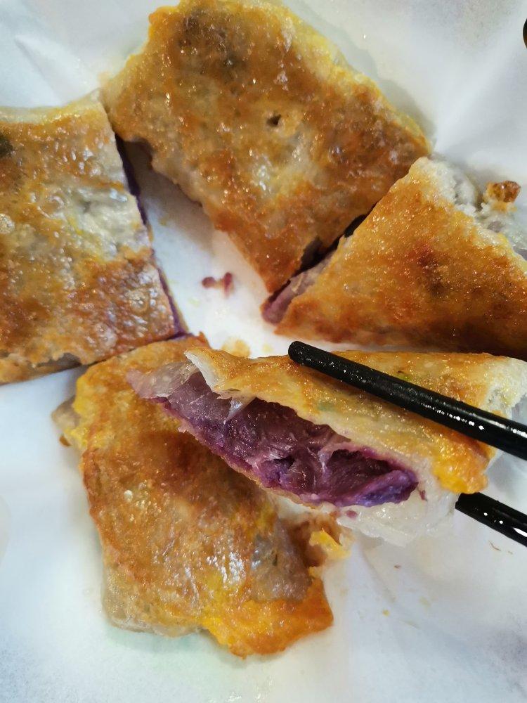 无需揉面❗️巨简单❗️酥到掉渣渣的紫薯酥饼