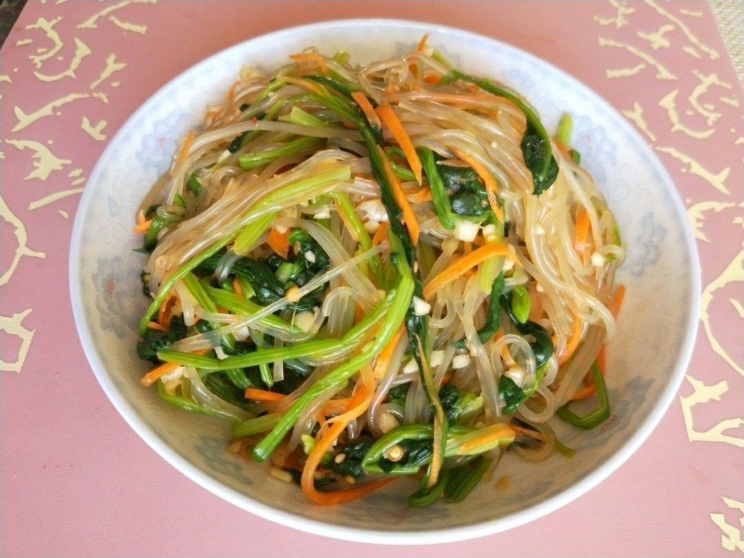 凉拌菠菜粉丝