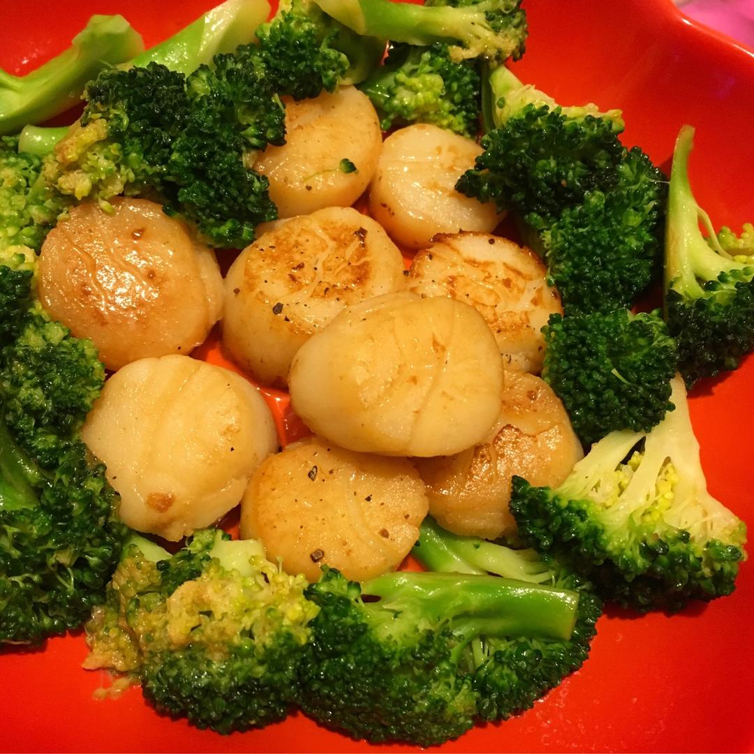 米michelle米做的西兰花炒带子