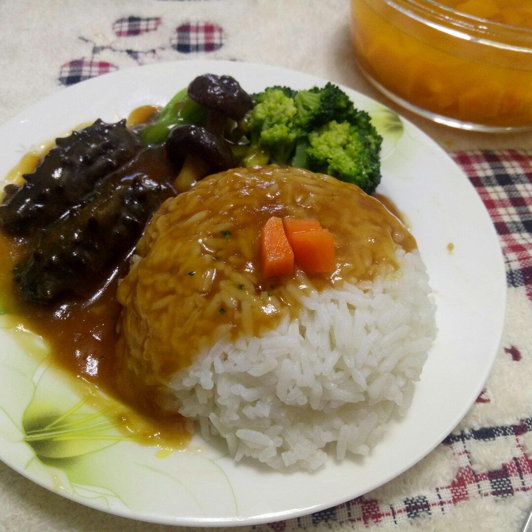 鲍汁海参捞饭