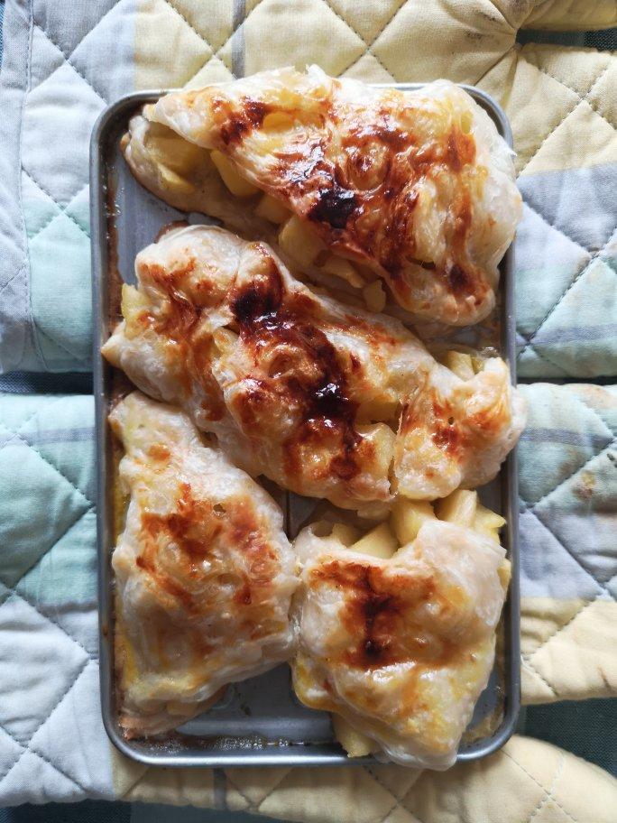 手抓饼版苹果派