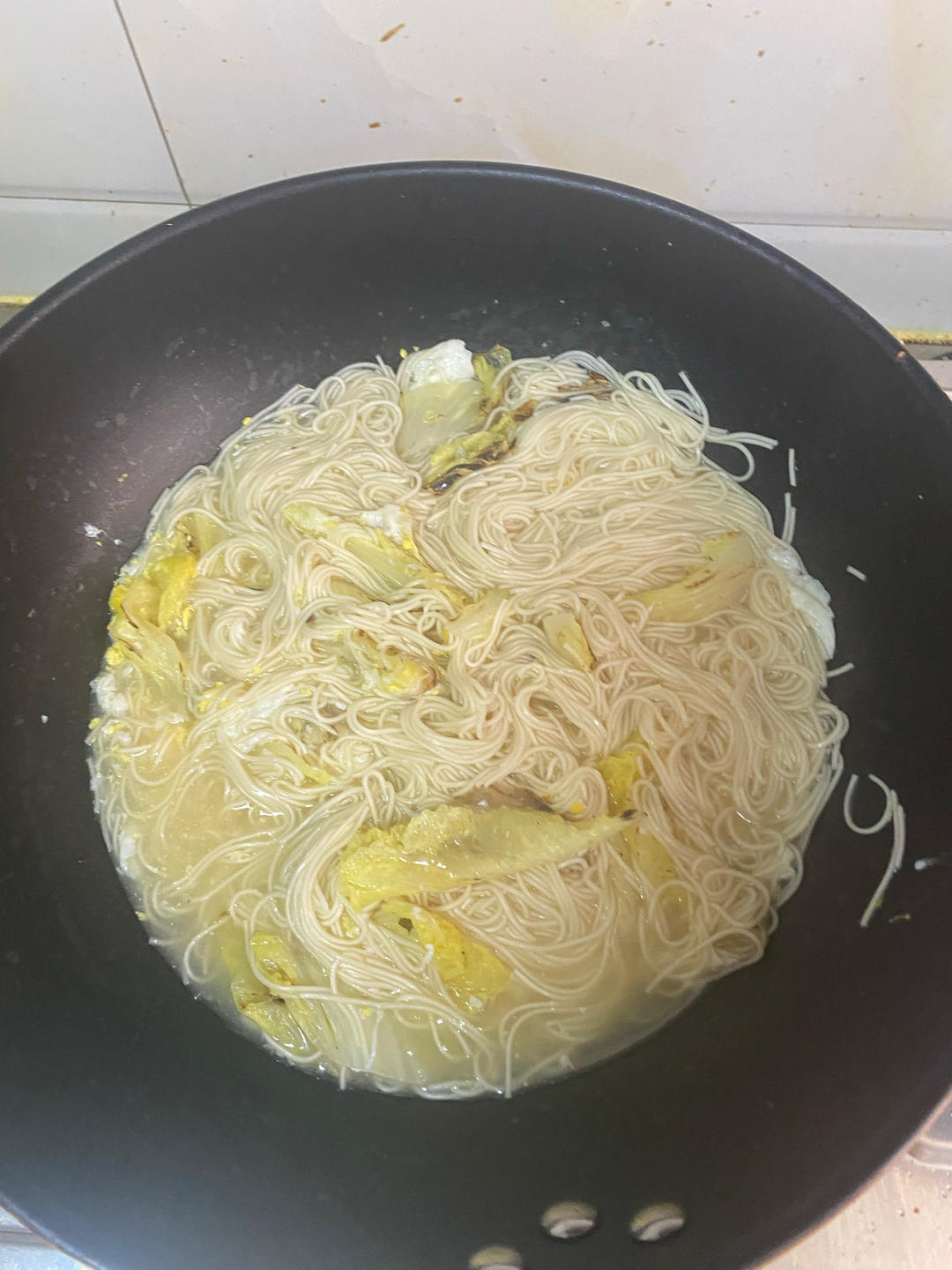 白菜挂面的做法