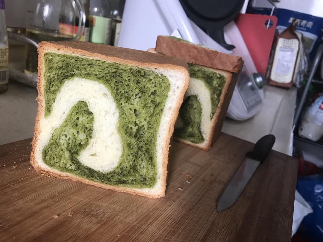 抹茶蜜豆吐司
