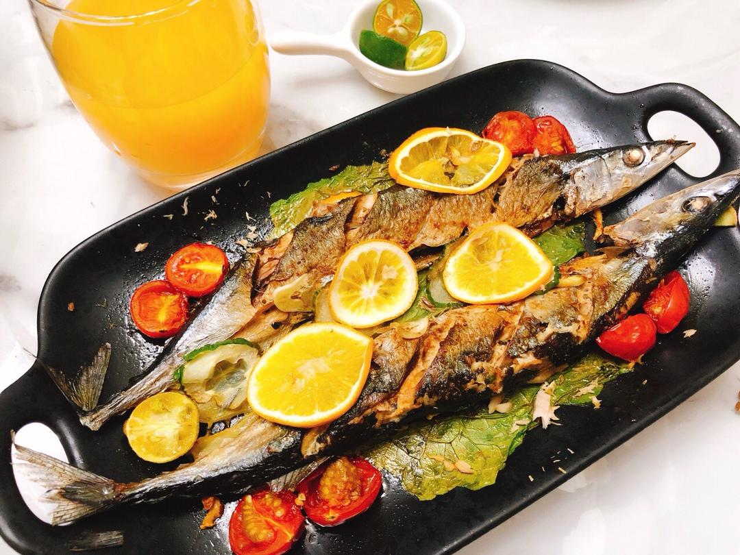 家常微波炉版秋刀鱼