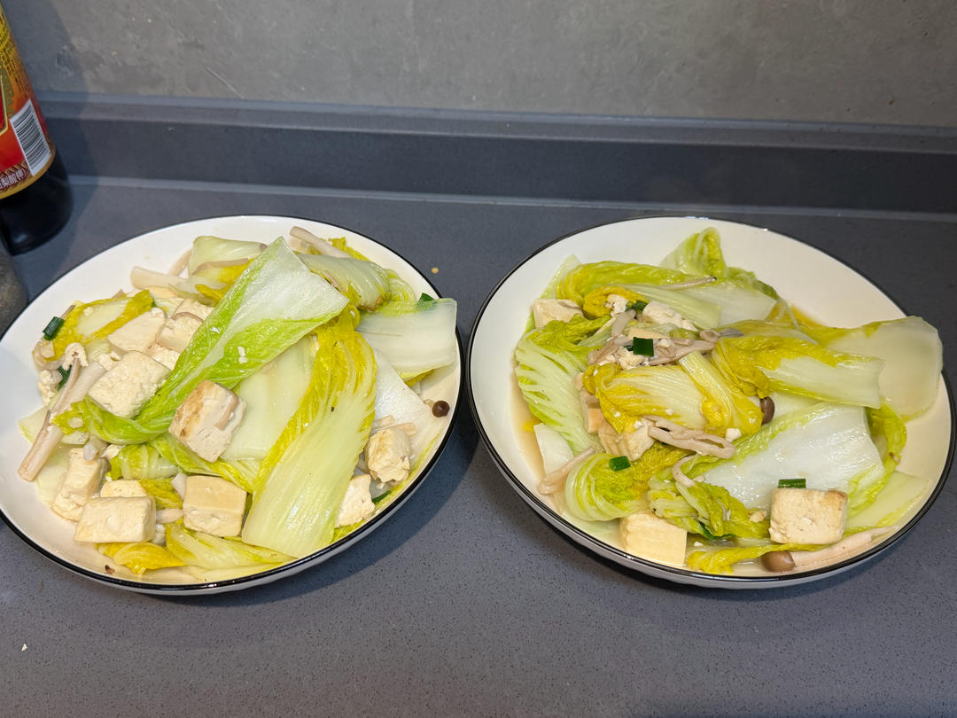 青菜炒豆腐