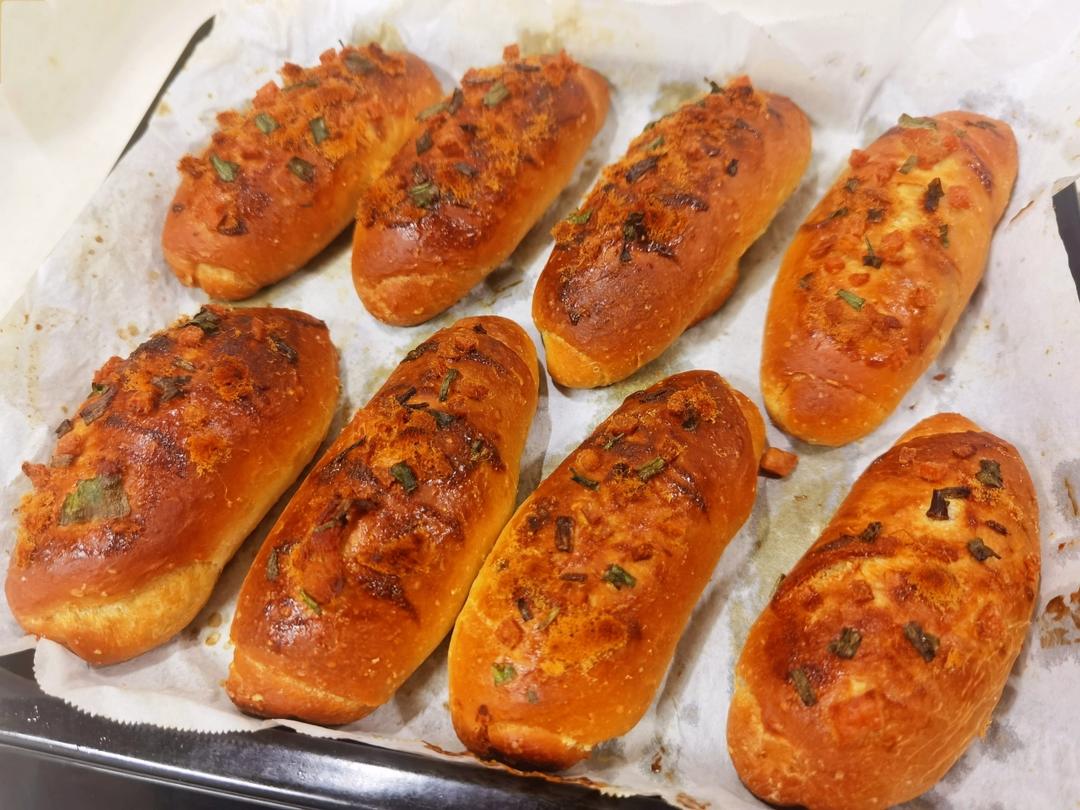 香葱火腿肉松面包