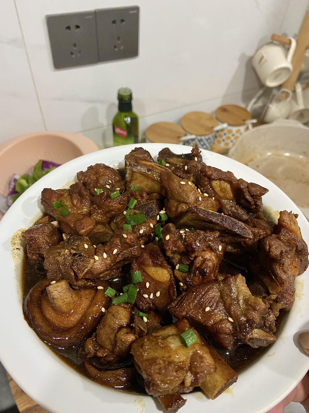 糖醋排骨/糖醋小排（不放油）（12345口诀做出正宗上海本帮）