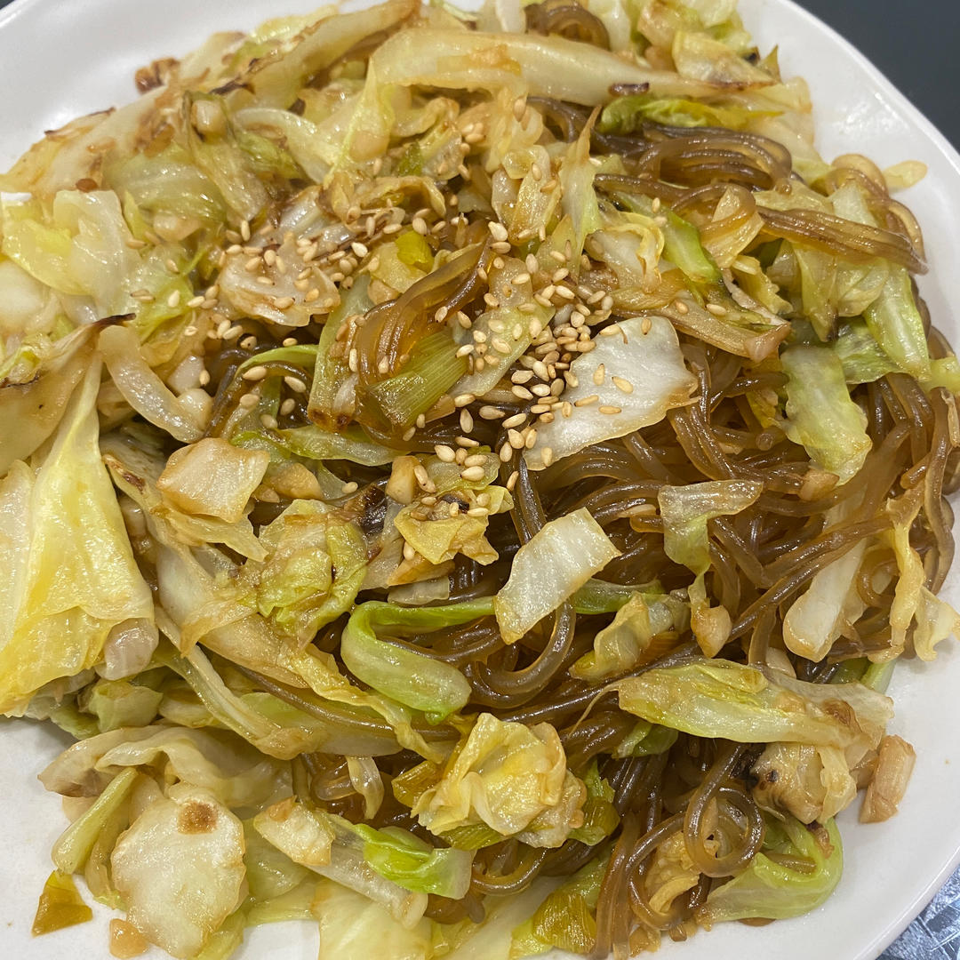 成功率百分之百的包菜炒粉丝