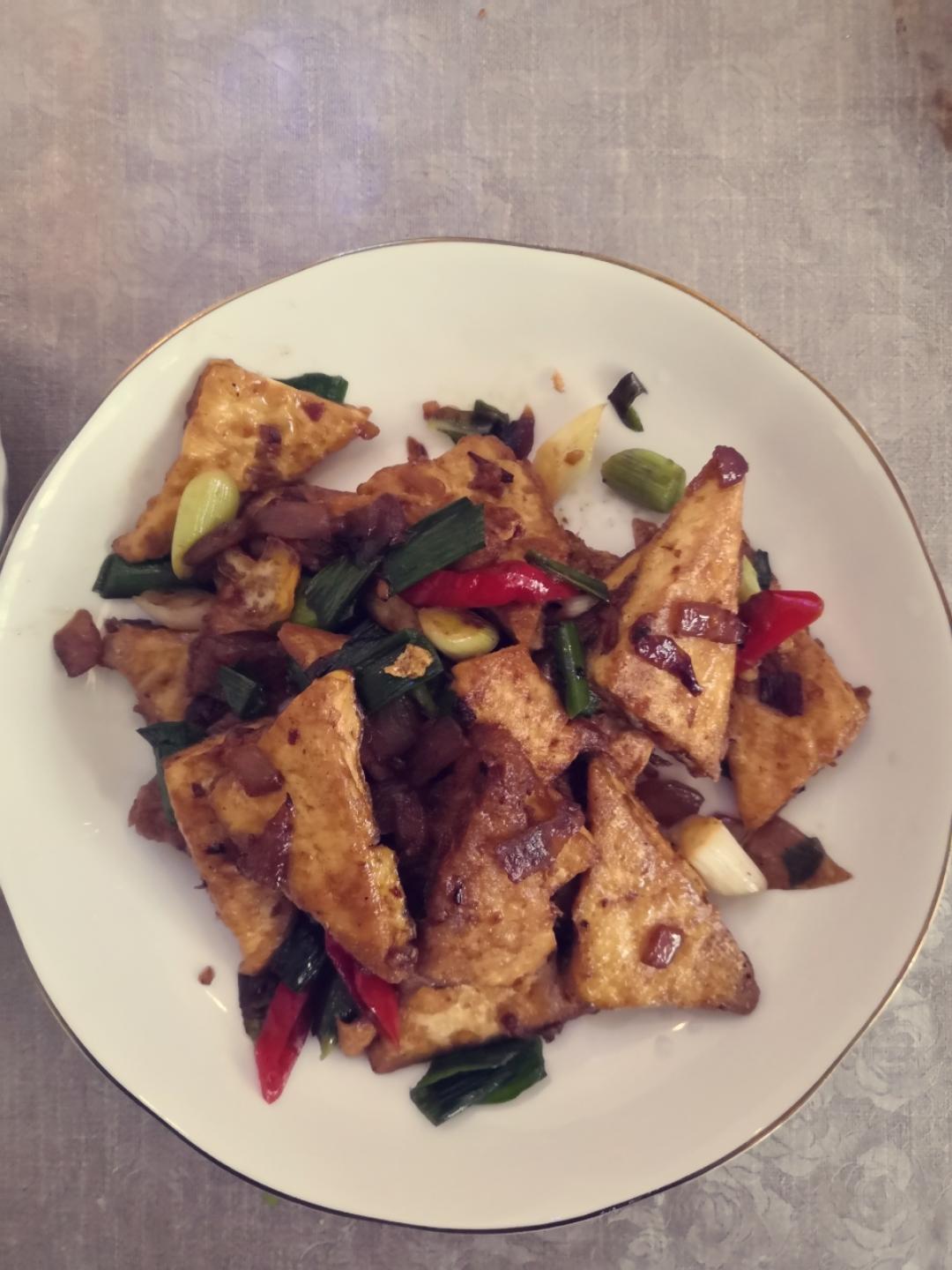 焖煎豆腐