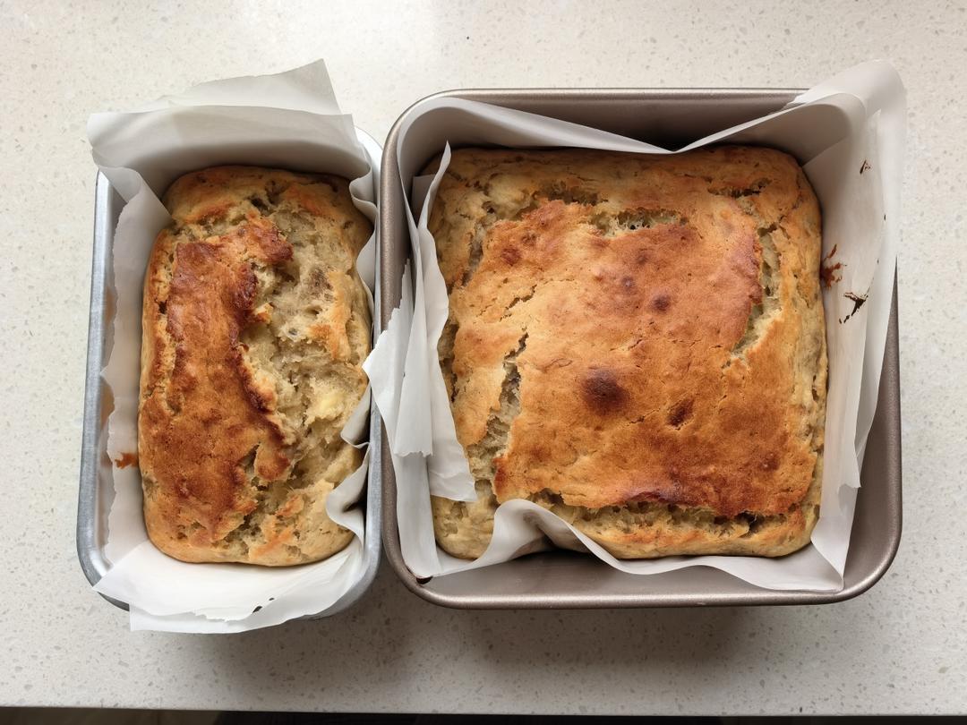 香蕉核桃蛋糕（低油少糖健康版）