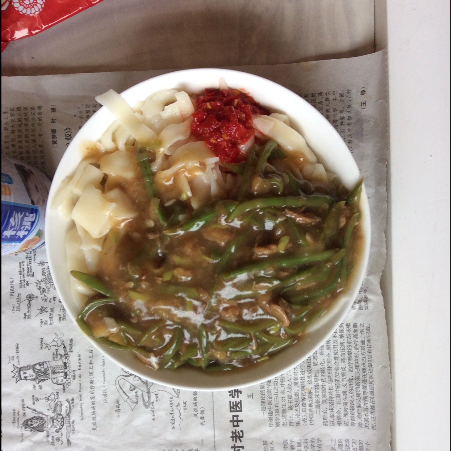 豆角打卤面